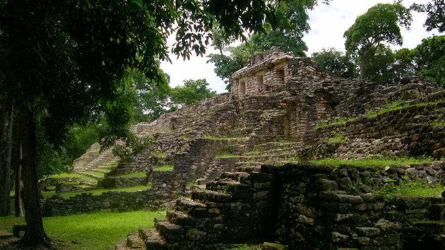 Ruinas Mayas de Yaxchilán en Chiapas